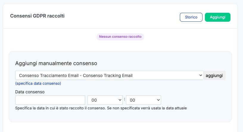 Gestire il consenso al tracciamento delle email con le newsletter 6 mailing gdpr ottobre 06