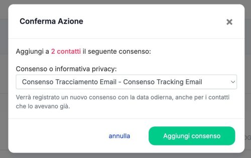 Gestire il consenso al tracciamento delle email con le newsletter 8 mailing gdpr ottobre 08