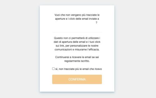 Gestire il consenso al tracciamento delle email con le newsletter 13 mailing gdpr ottobre 13