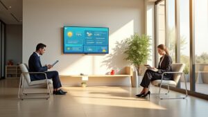 Monitor digital signage studio commercialista