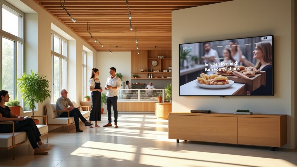 Pasticceria bergamo – digital signage con contenuti programmati